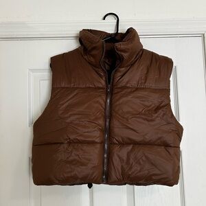 Brown Puffer Vest